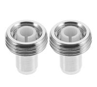 Didiseaon 2pcs Metal Pen Tip Ceramic Sleeve Maintenance Accessories Easy to Install Easy to Remove Red Light Source for Repair and Testing Silver Red