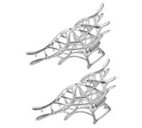 Didiseaon 2pcs Metal Spider Web Jaw Clip for Women Aesthetically Gothic Hair Accessory Strong Grip
