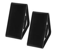 Didiseaon 2pcs Microphone Logo Cover Triangle Cube for Interview Microphone Fits Desktop Mic Stand Desk and Table Top Mic Stand