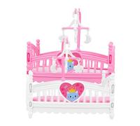 Didiseaon 2pcs Mini Crib Dollhouse Accessories Crib Model for Bedroom Decoration Realistic Design for Indoor Play for Doll Rooms Miniature Displays