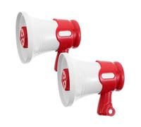 Didiseaon 2Pcs Mini Handheld Cheer Horn Keychain Portable Loudspeaker for Clear Sound for DIY Projects Team Backpack Tags Birthday Graduation Celebrations