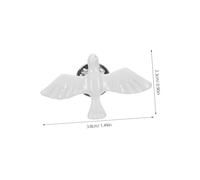 Didiseaon 2pcs Miniature Dove Brooch Pin Religious Lapel Pins for Communion Baptism Catholic Accessory Elegant Symbol of Love and Harmony for Men Women