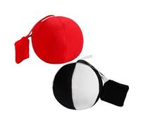 Didiseaon 2Pcs Montessori Sensory Ball Soft Plush Balls for Visual Development Fine Motor Skills Washable Tummy Teething for Newborns