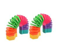 Didiseaon 2pcs Montessori Stacking Rings for Colorful Rainbow Preschool Rings Creative Early Education Plaything Enhancing Fine Motor Skills Hand-eye Coordination and Spatial Awareness