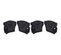 Didiseaon 2pcs Non Slip Fingerless Weight Lifting Gloves with Wrist Strap | Silicone Printed Neoprene, Padded Palm Support, Black Finish, for Dumbbells and Kettlebell Training