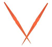 Didiseaon 2pcs Orange Plastic Car Door Panel Gap Measuring Ruler Taper Feeler Gauge Alignment Tool for Vehicle Body Panel and Engine Hood Gap Adjustment