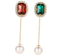 Didiseaon 2pcs Pearl Lapel Pin Brooch Small Stick Corsage for Women Elegant Prom Jewelry Accessory Delicate Bling Collar Pin for Suits and Dresses Mother and Friends