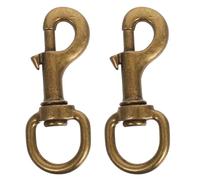 Didiseaon 2pcs Pet Collar Spring Hooks Hook with Swivel Joint Secure Easy Attachment Zinc Alloy Sturdy Home Go outside Harness Accessories for People Who Have Pets