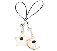 Didiseaon 2pcs Phone Charm Astronaut Star and Moon Keychain Pendant with Sturdy Craftsmanship for Cell Phone and Car Hanging