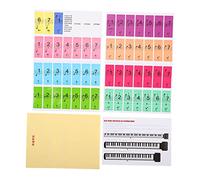 Didiseaon 2Pcs Piano Keyboard Stickers Electronic Organ Decals Easy to Read Labels for Beginners Learning Aid