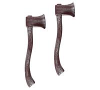 Didiseaon 2pcs Pirate Axe Prop Realistic Plastic Fake Axes for Halloween Costume Cosplay Stage Performance Party Decorations Sturdy and Striking Finish