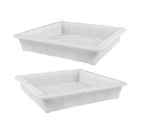 Didiseaon 2pcs Plastic Concrete Molds for Walkways and Edging, Stone Moulds for Concrete, Simple to Clean DIY Pathway Forms for Sidewalk