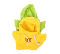 Didiseaon 2pcs Plush Bear Doll Clothes Hoodies in Green Yellow DIY Decorative Stuffed Animal Outfit Accessories for Bears and Small Plush