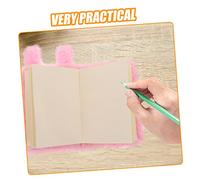 Didiseaon 2pcs Plush Bunny Notebook for Portable Mini Diary Book Soft Cartoon Writing Journal for Daily Use and Creative Note Taking