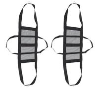 Didiseaon 2pcs Portable and Reusable Black Pvc Weighing Sling with Adjustable Straps for Poultry and Calves, Flexible Design for Easy Weight Measurement during Veterinary Visits