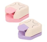 Didiseaon 2pcs Portable Corner Rounder Punch for DIY Crafts Manual Paper Punch with Round Flat Decorative Corners Lightweight Handheld Tool for Scrapbooking Cardstock Easy to Use