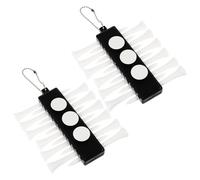 Didiseaon 2pcs Portable Plastic Golf Tee Holder for Golfer, Lightweight and Easy to Use Tee Carrying Accessory for Golf Course Use, Sturdy and Anti-wear Golfing Supplies