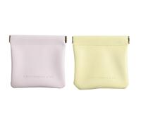 Didiseaon 2Pcs Portable PU Earphone Storage Pouches with Cable Organizer, Medium Size Travel Earphone Bags for Convenient Earbud Protection and Simple Electronics Storage Random Random Color