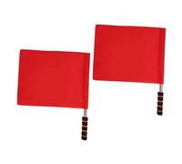 Didiseaon 2pcs Portable Referee Flags Lightweight Handheld Signal Flags for Soccer Match Safety and Sports Commanding Easy Carry Competition for Traffic Warning and Cheer Support