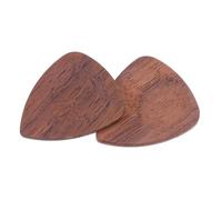 Didiseaon 2Pcs Practical Wood Guitar Picks for Acoustic and Folk Guitars Lightweight and Easy to Carry Plectrums for Sharing with Friends and Family Natural Wood Color