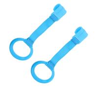 Didiseaon 2pcs Pull Rings Walking Assist Tools Crib Hanging Hand Pull Rings for Motor Skill Development Arm Strength Exercise Blue