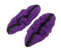 Didiseaon 2Pcs Purple Ice Skate Blade Protectors for Youth - Elastic Stretchable Skating Covers Compatible with Figure and Hockey Skates, Size L, Sturdy Ice Hockey Accessories