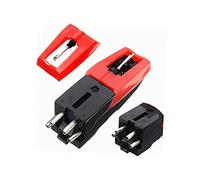 Didiseaon 2pcs Red Gemstone Cartridge Professional Stylus for Gramophone Record Needle Replacement Parts for Vintage Turntable Accessories