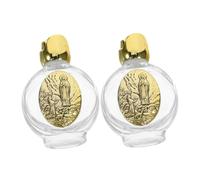 Didiseaon 2pcs Refillable Decorative Holy Water Bottles Glass Portable Perfume Containers for Wedding Baptism Blessing Gifts and Religious Use