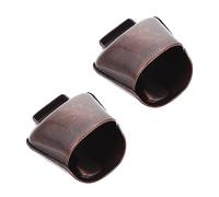 Didiseaon 2pcs Resounding Copper Bells for Herding Animals Loud Hanging Grazing Bell for Cattle Horses and Sheep and Elegant Design for Lost Use Bright Color and Fine Craftsmanship