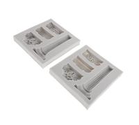 Didiseaon 2pcs Roman Column Silicone Mold Greek Marble Pillar Fondant Mould for Cake Decoration Cupcake Toppers and DIY Crafts Intricate Design for Authentic Detailing