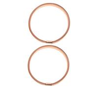 Didiseaon 2pcs Rose Gold Elastic Upper Arm Bracelets for Men Stylish Sleeve Garters Smooth Finish for Casual Wear and Formal Occasions