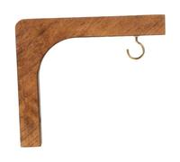 Didiseaon 2Pcs Rustic Wooden Plant Hangers Indoor Wall Mount Brackets for Hanging Pots Minimalist Pine Hooks for Garden Patio Porch and Indoor Plant Display
