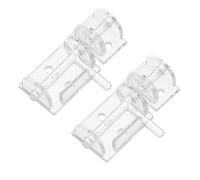 Didiseaon 2pcs Self-Adhesive Latch Buckles Acrylic Door Latch Lock with Sliding Bolt Enhances Security for Cabinets and Sheds in Home Bedrooms