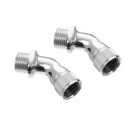 Didiseaon 2pcs Shower Elbow Adapter Copper Extender Connector for Home Bathroom Pure Brass Corrosion-Resistant Fitting Easy DIY Installation Adjusts Shower Arm Direction