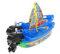 Didiseaon 2Pcs Shower Little Boat Wind-up Bath Plastic Tugboats for Safe Fun Water Sprayer for Bathtime Play Random Color Random Color