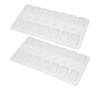 Didiseaon 2pcs Silicone Mahjong Moulds Reusable Easy to Operate White DIY Tools for Making Decorative Ornaments and Creating Mahjong Random Color