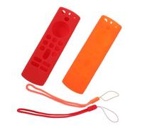 Didiseaon 2pcs Silicone Remote Sleeve Tv Protective Case with Anti-slip Textured Grip Lightweight Breathable Design Compatible with Alexa Voice Remote Gen