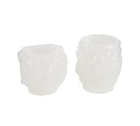 Didiseaon 2pcs Silicone Rose Flower Candle Mold for DIY Candle Crafting with Professional Looking Results, White Silicone Material Featuring Intricate and Delicate Rose Shape, for Romantic
