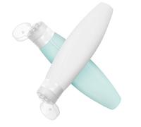 Didiseaon 2pcs Silicone Travel Toiletry Bottles Refillable Lotion Containers with Spill Resistant Caps for Shampoo Body Wash and Lotion Flexible Squeeze Design for Easy Use and Compact