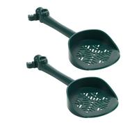 Didiseaon 2pcs Small Hamster Sand Bath Scoops with Ergonomic Handle Lightweight Plastic Pet Poop Scoop for Urine Sand and Bath Cleaning for Small Animals Cage Maintenance