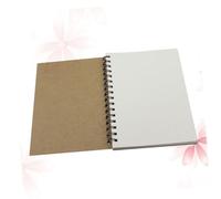 Didiseaon 2pcs Spiral Notebooks with Kraft Cover Blank White Paper for Drawing Writing Sketching Creative Journaling Paper for Students and Artists
