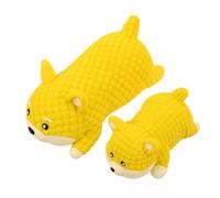 Didiseaon 2pcs Squeaky Latex Dog for Puppies Small Medium Dogs Interactive Chew Balls for Teething Wear-resist Material Sound-activated Stress Relief for Indoor Outdoor Pet Training