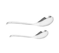 Didiseaon 2pcs Stainless Steel Colander Spoon Slotted Ladle Filter Spoon for Cooking Hot Pot and Frying Convenient Design with Hanging Essential Kitchen Utensil for Efficient Food Draining