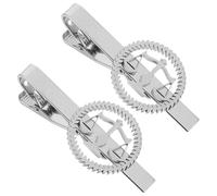 Didiseaon 2pcs Stainless Steel Tie Clip for Men with Scale of Justice Design, Classic and Sophisticated Lawyer Accessories for Business Trips, Everlasting Shine and Resists Fading