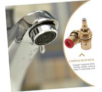 Didiseaon 2PCS Thickened Copper Tap Cartridge Replacement Hot Cold Water Core Valve for Bathroom Kitchen Faucets Wear Resistant Easy Installation