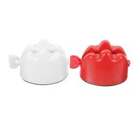 Didiseaon 2pcs Toothpaste Squeezer Manual Tube Squeezing Tool for Adults Dual-Color White and Red Compact Facial and Bathroom Squeezer Aid with Practical Design