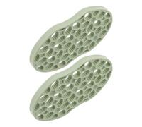 Didiseaon 2pcs Tpe Flexible Curling Hair Brush Set Green Twist Curl Comb for Volume and Styling Salon and Home Use Hair Volume Comb for Curly Maintenance