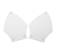 Didiseaon 2pcs Triangle Truss Rod Covers Metal Aluminum Alloy Protective Shield Silver Guitar Accessory for Bass and Electric Guitar Suitable for Professional Performances