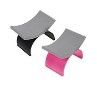 Didiseaon 2pcs U Shaped Silicone Nail Arm Rest Cushion for Nails with Comfortable Support and Supportive Surface Detachable and Washable Hand Pillow for Art and Mobile Technicians