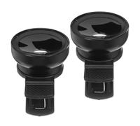 Didiseaon 2pcs Universal Clip-On Smartphone Camera Lens Set, Wide Angle Macro Lenses, Portable Mobile Photography Accessories for Enhanced Close-Up and Landscape Shots, Black